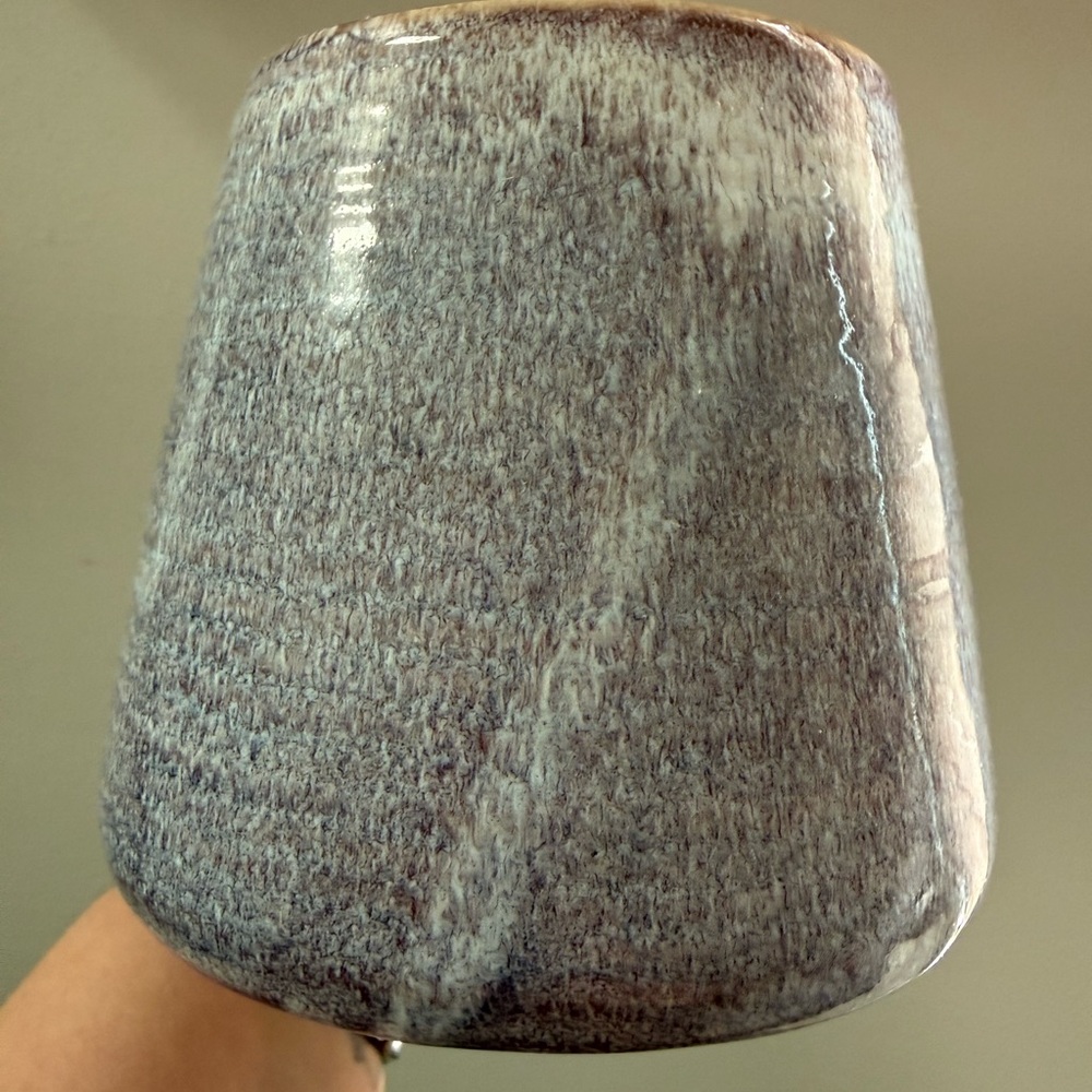 Barcela Made In Portugal Blue/Lavender Pottery Mug Speckled Glaze Artisan - Picture 8 of 10